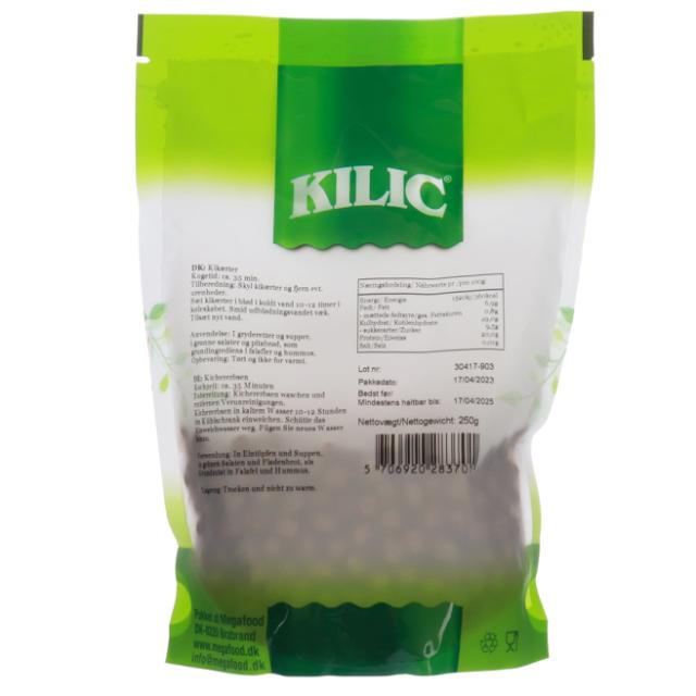 * Kilic Kikærter/Kichererbsen Medium 250g