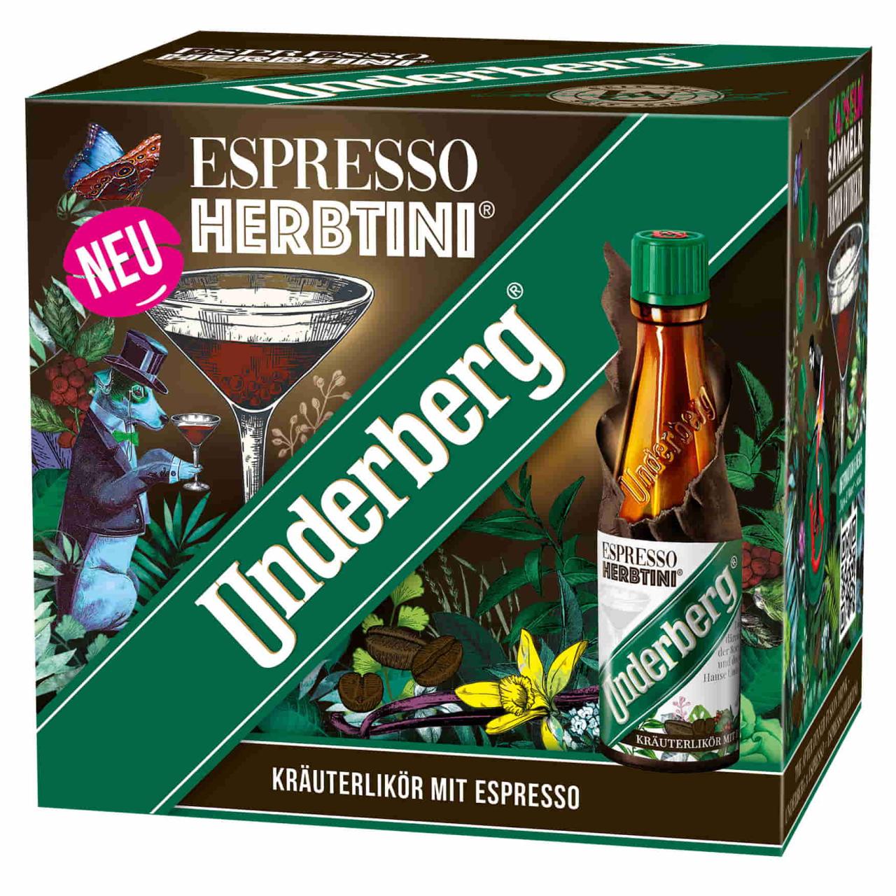 Underberg Espresso Herbtini 27% 12x0,02l